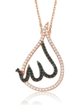 Erseyy Gümüş Allah Yazılı Bayan Kolye