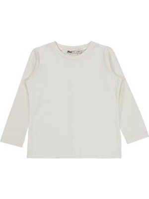 Civil Girls Civil Basic Sweatshirt Ekru 2-3 Yaş Kadın Cinsiyet Uzun Kollu Rahat Kesim