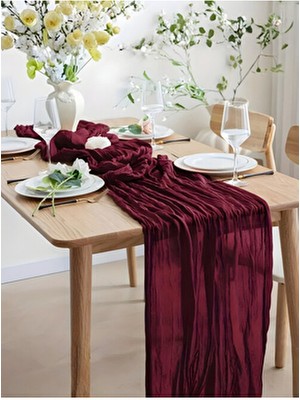 Kitchen Vogue Bohem Dekoratif Runner Masa Örtüsü | Düğün, Parti, Söz, Nişan, Özel Gün Dekorasyonu Sofra Süslemesi