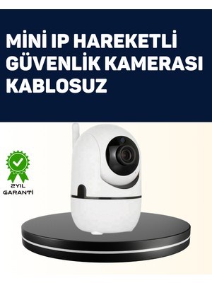 Pazarcan Yüksek Çözünürlüklü Hareket Takipli Kablosuz Güvenlik Kamerası – 1080P Gece Görüşlü
