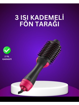 Pazarcan Negatif Iyon Teknolojili Saç Kurutma ve Şekillendirme Fırçası