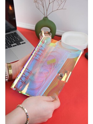 MINTDSGN Birikim Ajandası - Bütçe Planlayıcı Cüzdan - Holografik