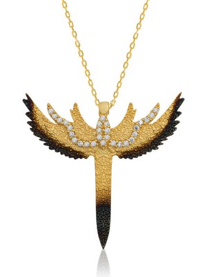 Erseyy 925 Ayar Gümüş Kılıç Kadın Gümüş Kolye