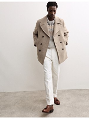 Marks & Spencer Italyan Yünü Revere Yakalı Kaban