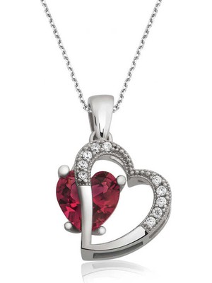 Erseyy 925 Ayar Gümüş Kalpli Kadın Gümüş Kolye