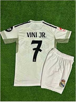 Breathless Real Madrid 2025/26 Yeni Sezon Vini Jr. Iç Saha Çocuk Forması 2'li Set