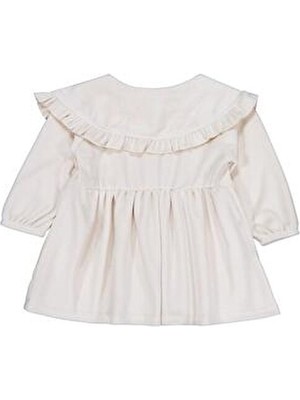 Civil Baby Eteği Büzgülü 6-18 Ay Jile ve Elbise - Bej 18-24 Ay