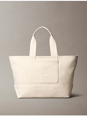 Calvin Klein Pocket Canvas Zıp Weekender Çanta