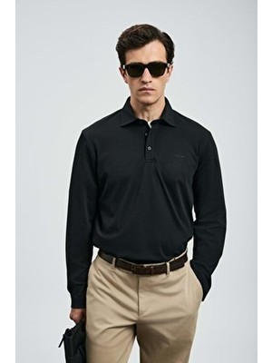 Lufian Rocky Smart Erkek Polo Tişört Lacivert