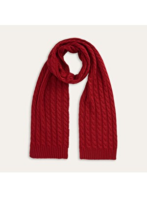 Mudo Yün Karışımlı Örgülü Atkı