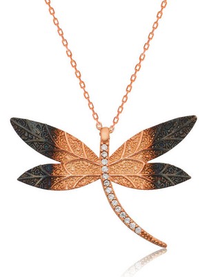 Erseyy 925 Ayar Gümüş Yusufçuk Kadın Gümüş Kolye