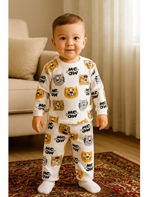 Buufuu Bebek Takımı Alt Üst Pamuklu Baskılı