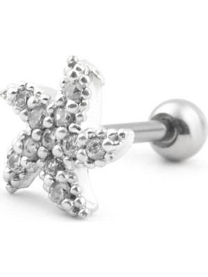 NB Steelora Çelik Tragus Silver