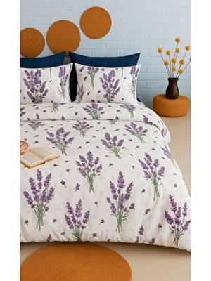 Sheri Home Lavanta Model Çift Kişilik Nevresim (Yorgan Kılıfı+2 Adet Yastık KILIFI)8886567