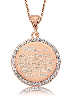 Erseyy Gümüş Ayetel Kürsi Bayan Kolye