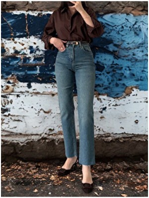 Bees Jeans Julia Vintage Kesik Paça Mom Fit Straight Jean