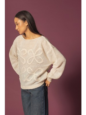 Nisan Triko Kayık Yaka Triko Kazak