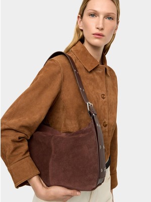 Parfois Süet Deri Omuz Çantası