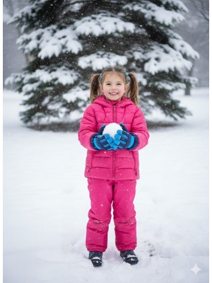 Miniko Kids Kitti 422-017 Kız Çocuk 9-14 Kar Kayak Eldiveni