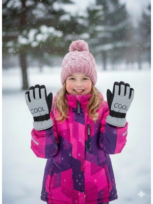 Miniko Kids Kitti 422-017 Kız Çocuk 9-14 Kar Kayak Eldiveni