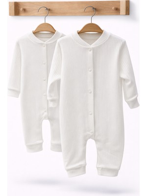 Can Baby Organik Pamuk 2'li Bebek Tulum Seti 0-3 / 3-6 Ay