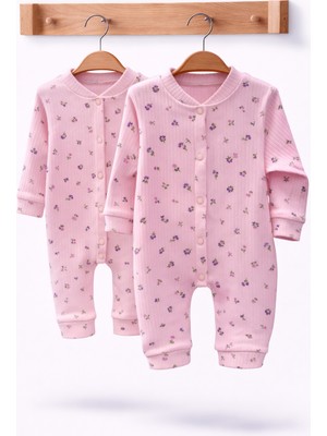 Can Baby Organik Pamuk 2'li Bebek Tulum Seti 0-3 / 3-6 Ay