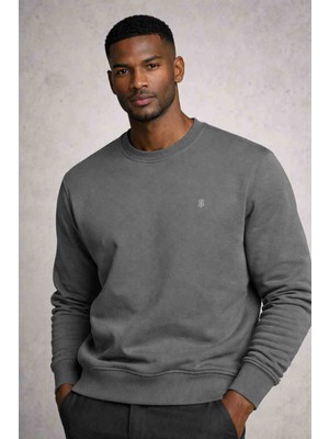 Baykal Store Erkek Pamuklu Günlük Sweatshirt Rahat Kalıp