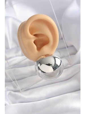 Pirinç Gümüş Renk Kadın Küpe EB-53-VICE/(1395) 2296