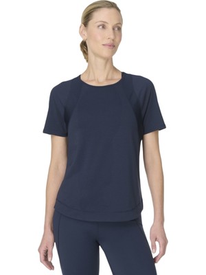 Sweaty Betty Breathe Easy Kadın Mavi Fitness Tişört