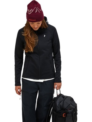 Peak Performance Rider Essentials Zip Hood Kadın Siyah Fleece