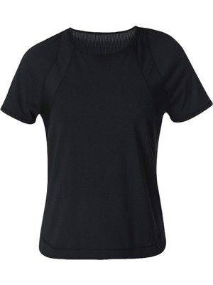 Sweaty Betty Breathe Easy Mesh Kadın Siyah Fitness Tişört