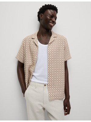 Marks & Spencer Pamuk Karışımlı Işlemeli Gömlek