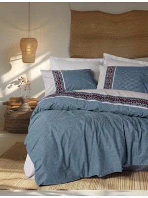 SHC4200 Çift Kişilik Nevresim Takımı Polku Gri