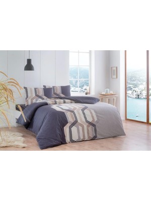 SHC4200 Çift Kişilik Ranforce Nevresim Takımı Vesper Kahve