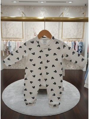 Kidzes Raporlu %100 Pamuklu Unisex Desenli Tulum