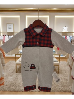 Kidzes Raporlu %100 Pamuklu Unisex Desenli Tulum