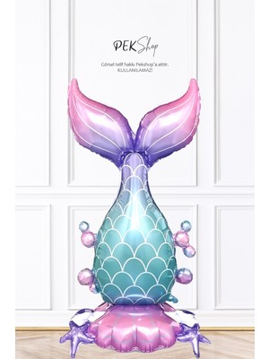 Pekshop Ayaklı Deniz Kızı Kuyruğu Folyo Balon Büyük Boy 9603