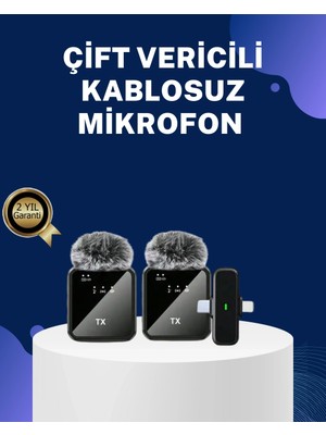 Moresun Buğz 2in1 Kablosuz Yaka Mikrofonu Ios ve Android Uyumlu