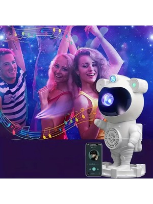 Go İthalat Akıllı Astronot Projeksiyon Gece Aydınlatma &amp;amp; Bluetooth Hoparlör (5440)