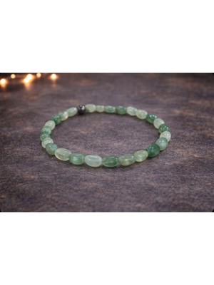 Taşmir Aventurin Mercimek Kesim Doğal Taş Misinalı Bileklik