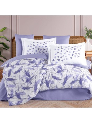 SHC4200 Tek Kişilik Poplin Nevresim Takımı Silva Lila