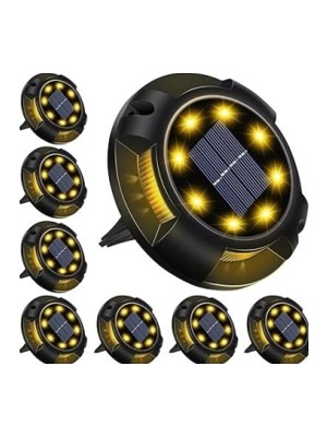 Sb Shopping 4'lü Solar Panelli Kazıklı Zemin Solar Ledi 8+4 LED Gün Işığı