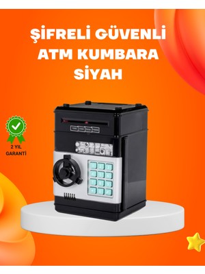 Otomatik Para Çeken Şifreli Atm Tasarımlı Kumbara