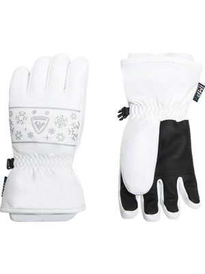 Rossignol Jr Jane Impr G Kız Çocuk Beyaz Eldiven