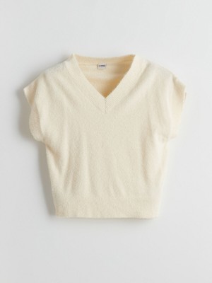 Lc Waikiki Yeni Sezon V Yaka Kız Çocuk Triko Süveter