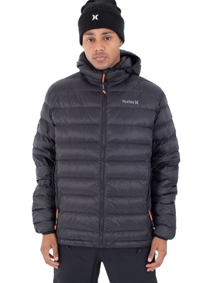 Hurley Cayuga Puffer Erkek Siyah Ceket