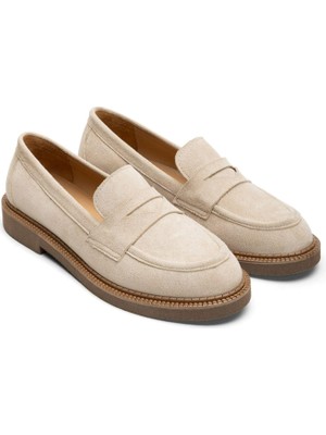 Emienza Vega Süet Bant Detaylı Bayan Loafer