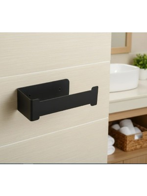 Ardini TUVALET WC KAĞITLIĞI KENDİNDEN YAPIŞKANLI MAT SİYAH