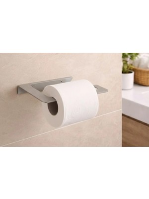 Ardini Kendinden Yapışkanlı ve Vidalı Paslanmaz Çelik Oval Tuvalet Kağıtlığı