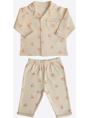 Kitikate Organik Kate 2'li Pijama Takımı Natural